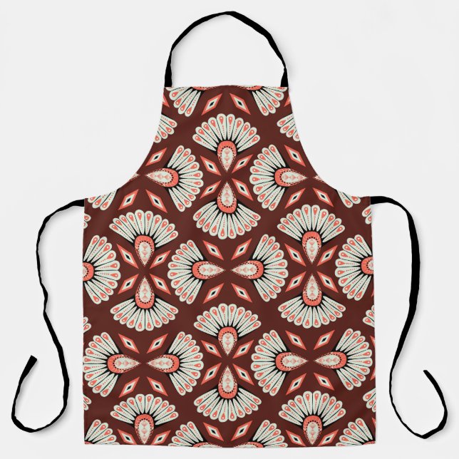 Small Geometric Motifs: Decoration Textile Pattern Apron (Front)
