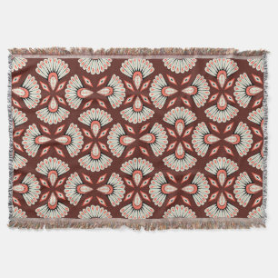 Small Geometric Motifs: Decoration Textile Pattern Throw Blanket