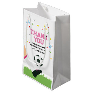 Small Gift Bag Soccer Sport Birthday 