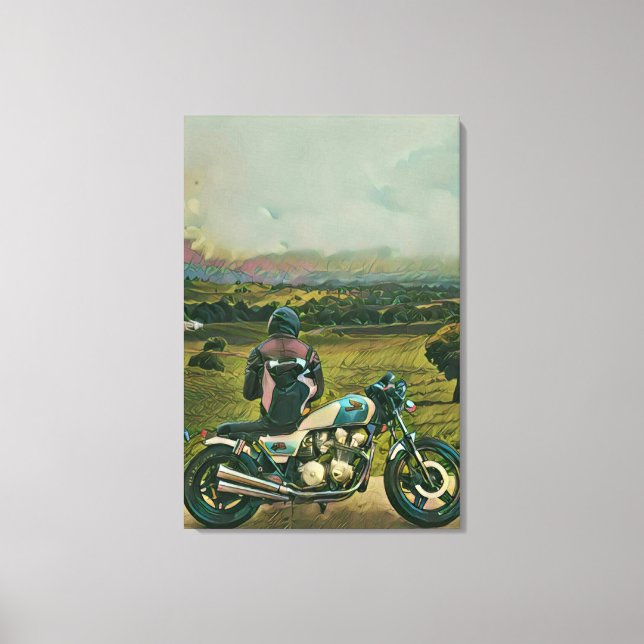 small gifts for motorcyclists canvas print (Front)