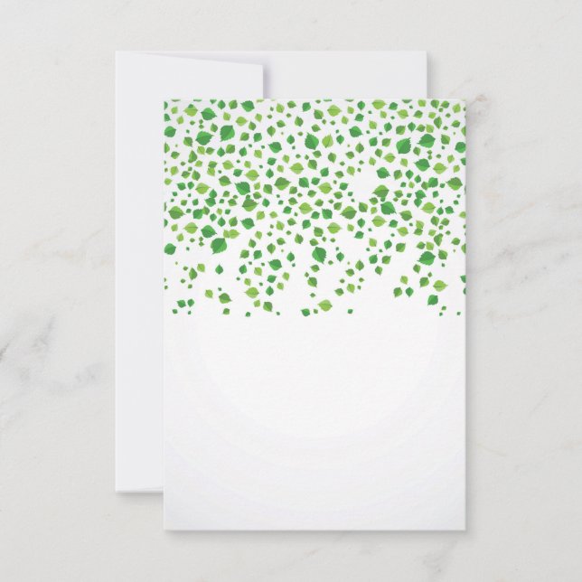 Small Green Falling Leaves (Front)