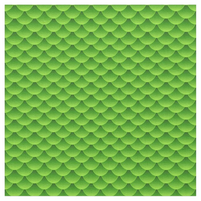 Small Green Fish Scale Pattern Fabric (Close Up)