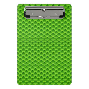 Small Green Fish Scale Pattern Mini Clipboard