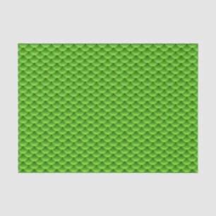 Small Green Fish Scale Pattern Tissue Paper