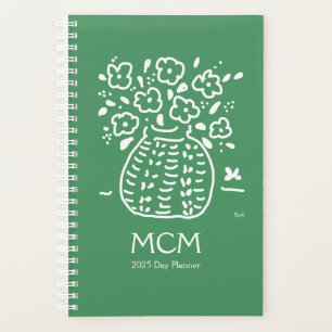 Small Green Posy Day Planner