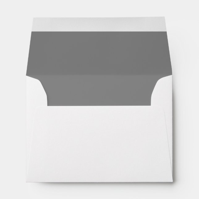 Small Grey RSVP Card or Greeting Card Envelopes (Back (Bottom))