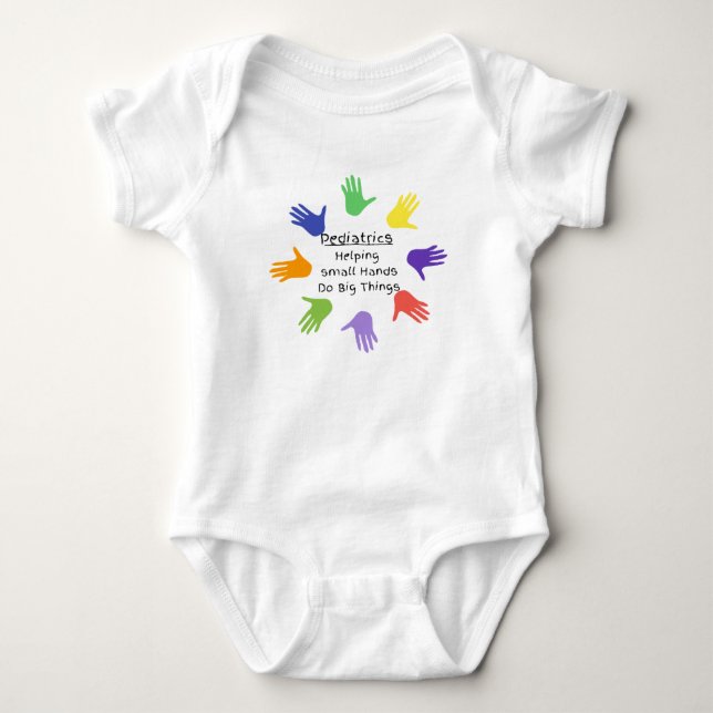 Small Hands One piece infant bodysuit (Front)