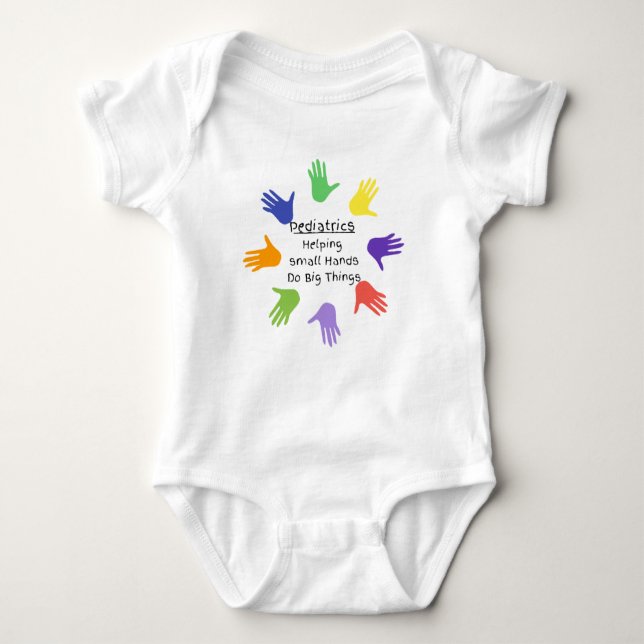 Small Hands One piece infant bodysuit (Front)