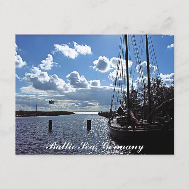 Small-harbour, Baltic Sea, Germany Postcard (Front)