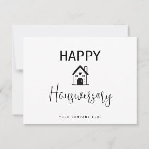 Small Heart House Happy Housiversary Card