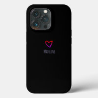 Small Heart Simple Hand Drawn Rainbow 