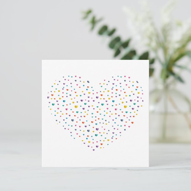 Small Hearts Big Heart - Watercolor (Standing Front)