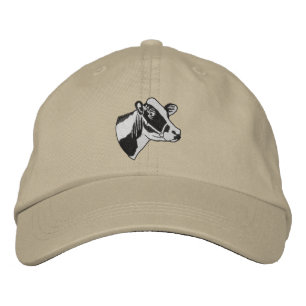 Small Holstein Head Embroidered Hat