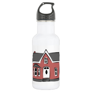 Small House 532 Ml Water Bottle