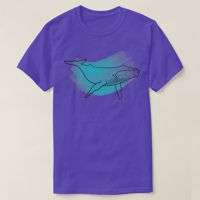 Small humpback whale T-Shirt (Design Front)