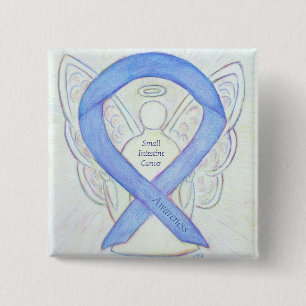 Small Intestine Cancer Angel Awareness Ribbon Pin
