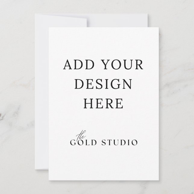 Small Invitation Blank Template (4.5 x 6.25)  (Front)