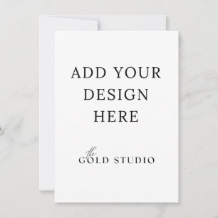 Small Invitation Blank Template (4.5 x 6.25) 