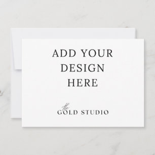 Small Invitation Template Landscape (4.5 x 6.25) 