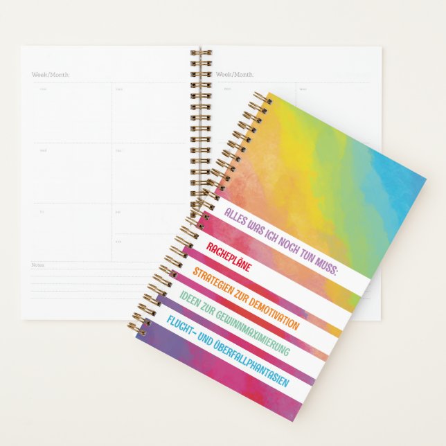 Small ironical planner (Display)