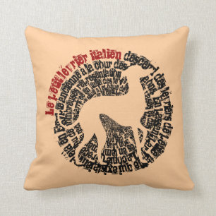 Small Italian greyhound Cushion