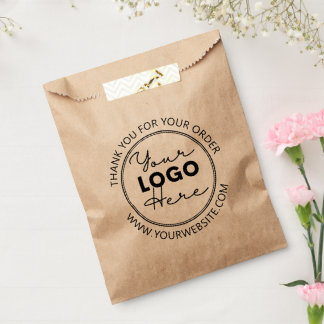 Small Kraft Brown Paper Bags with Custom Logo