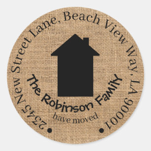 Small/Large Moved House Stickers