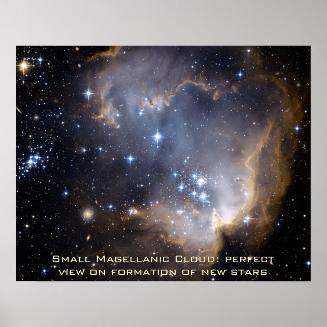 Small Magellanic Cloud Poster Landscape 20" x 16" (Front)