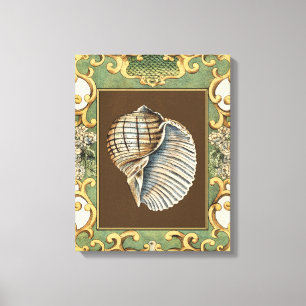 Small Mermaid's Shells Canvas Print