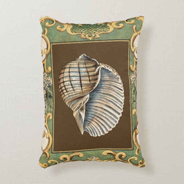 Small Mermaid's Shells Decorative Cushion (Front(Vertical))