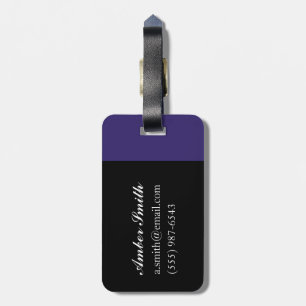 Small Mirror Twin with Figure Luggage Tag