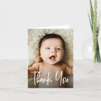 Small Modern Script Custom Baby Shower Photos