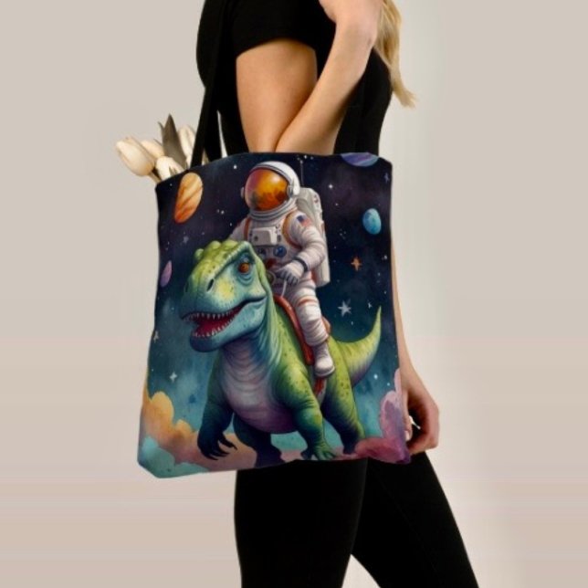 Small Multi-Coloured Aliens in Space Tote Bag (Creator Uploaded)