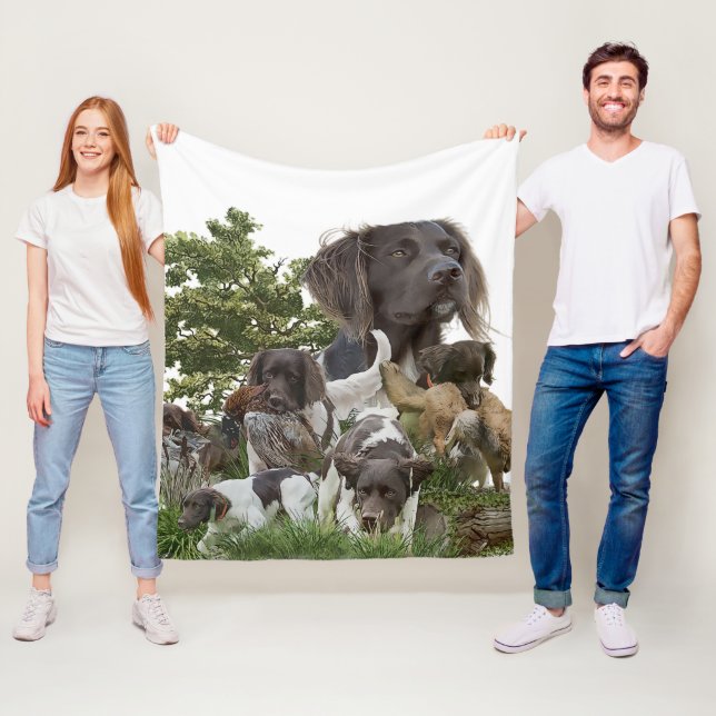 Small Munsterlander  Fleece Blanket (In Situ)