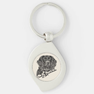 Small Munsterlander (logo) Key Ring