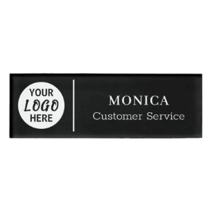Small Name Badge Magnet Custom Logo Employee Staff