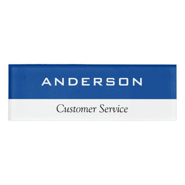 Small Name Badge Magnet Employee Staff (Front)