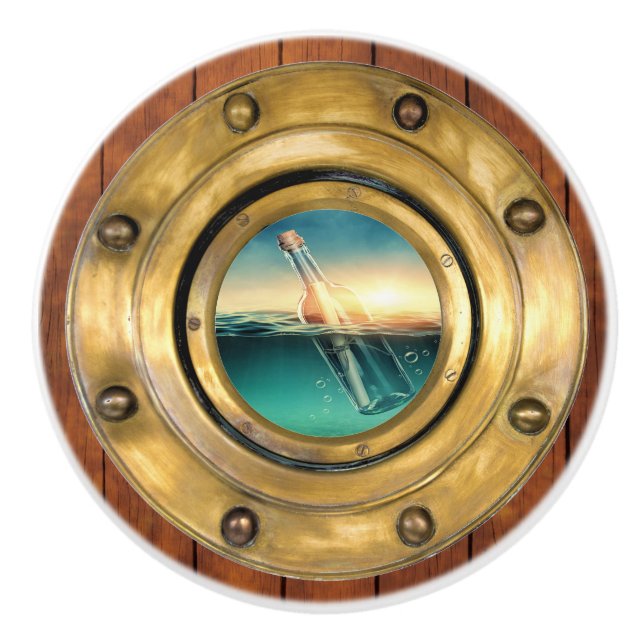Small Nautical Porthole Drawer Knobs (Front)