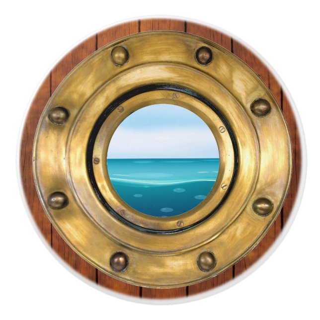 Small Nautical Porthole Drawer Knobs (Front)