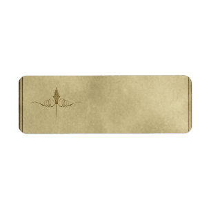 Small Ornamental Apothecary Label