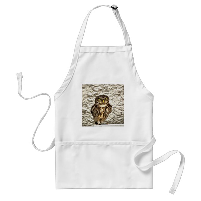 Small Owl In Camouflage Standard Apron (Front)