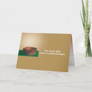 Small packages holiday card