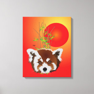small panda (Ailurus fulgens) Canvas Print