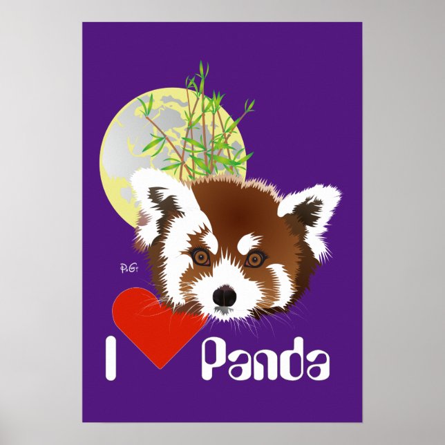 Small panda (Ailurus fulgens) poster (Front)