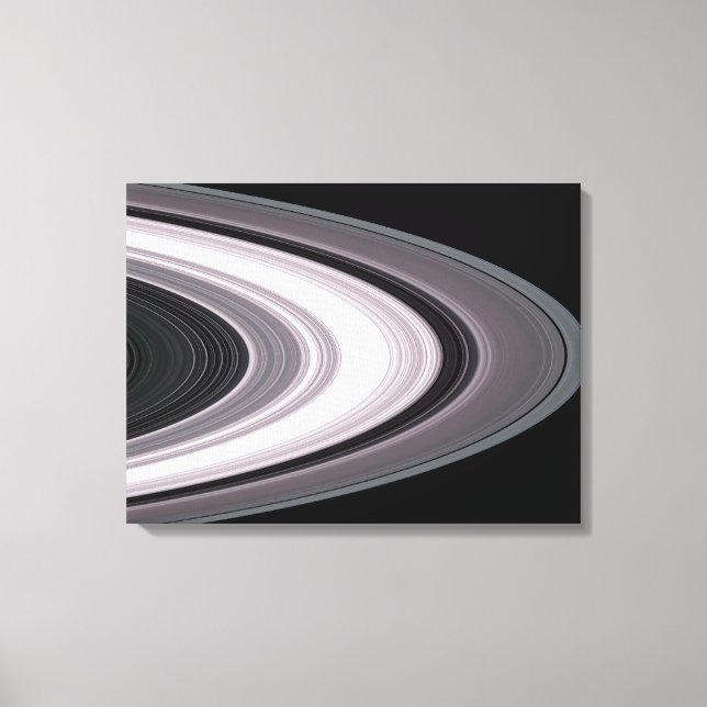 Small Particles in SaturnÃ¯Â¿Â½s Rings Canvas Print (Front)