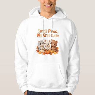 Small Paws Big Gratitude Thanksgiving Shirt