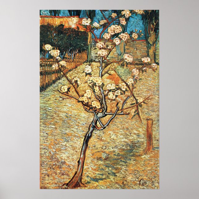 Small Pear Tree in Bloom by Vincent van Gogh Poster (Front)