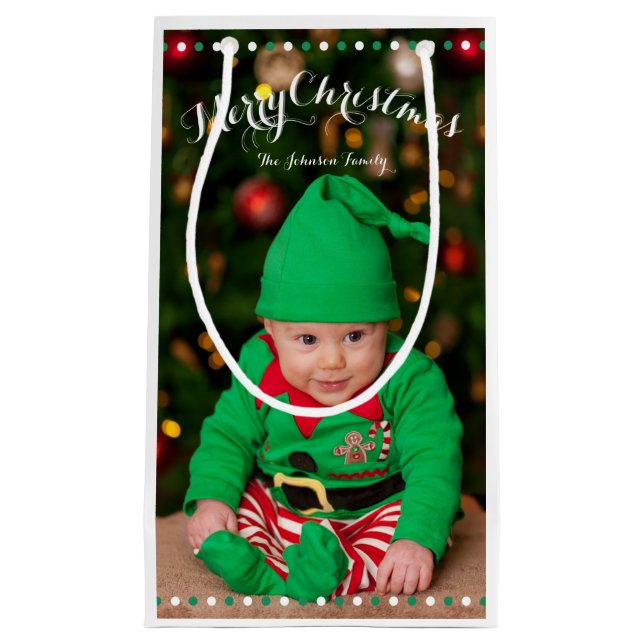 Small Personalised Christmas Gift Bags (Front)