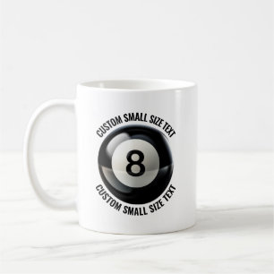 Small Personalised Text Tennis Ball 11 oz. Custom Coffee Mug