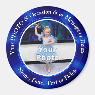 Small PHOTO Magnets for Fridge, PERSONALIZED